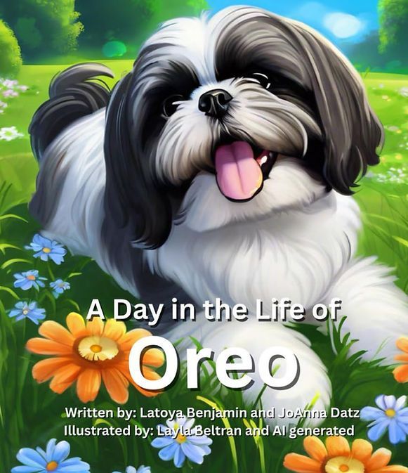 A book titled a day in the life of oreo