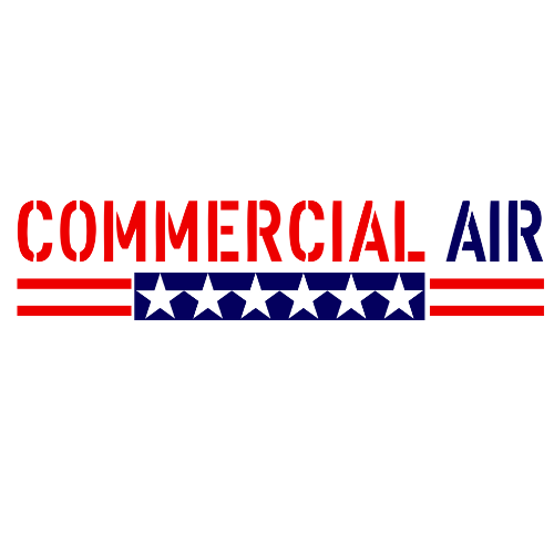 A logo for a company called commercial air