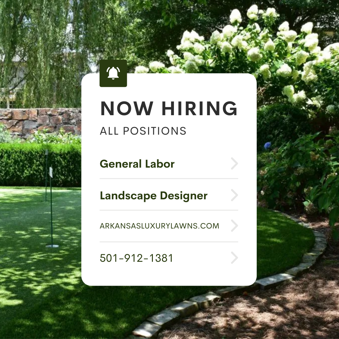 A sign that says now hiring all positions is in front of a golf course.