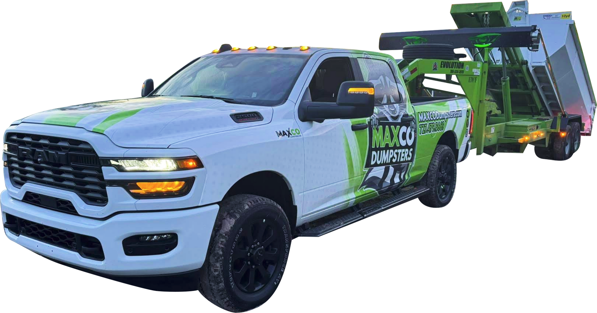MAXCO Dumpster truck