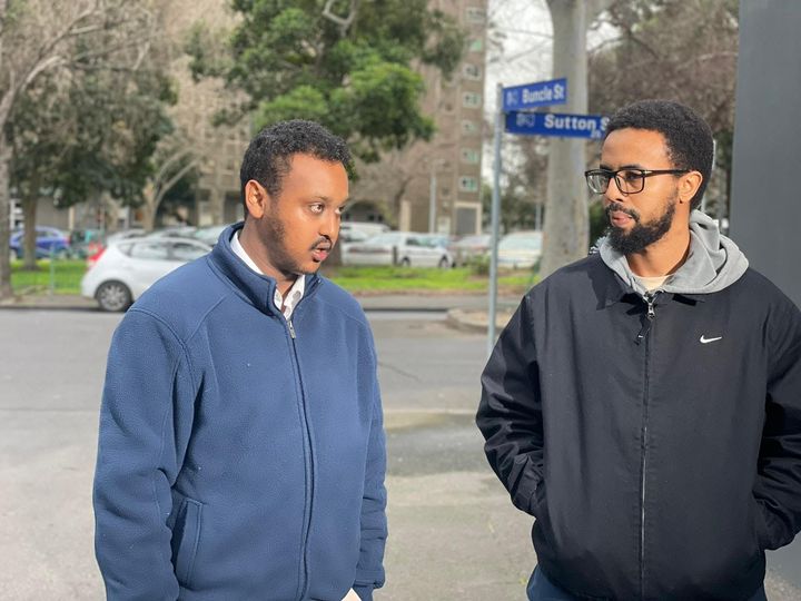 Two men discussing Service and Delivery