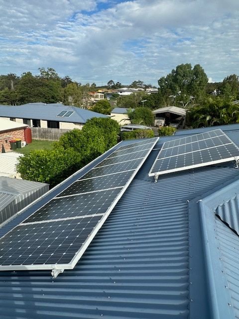 A Roof with A Lot of Solar Panels on It — Davey Service & Maintenance Qld In Clinton, QLD