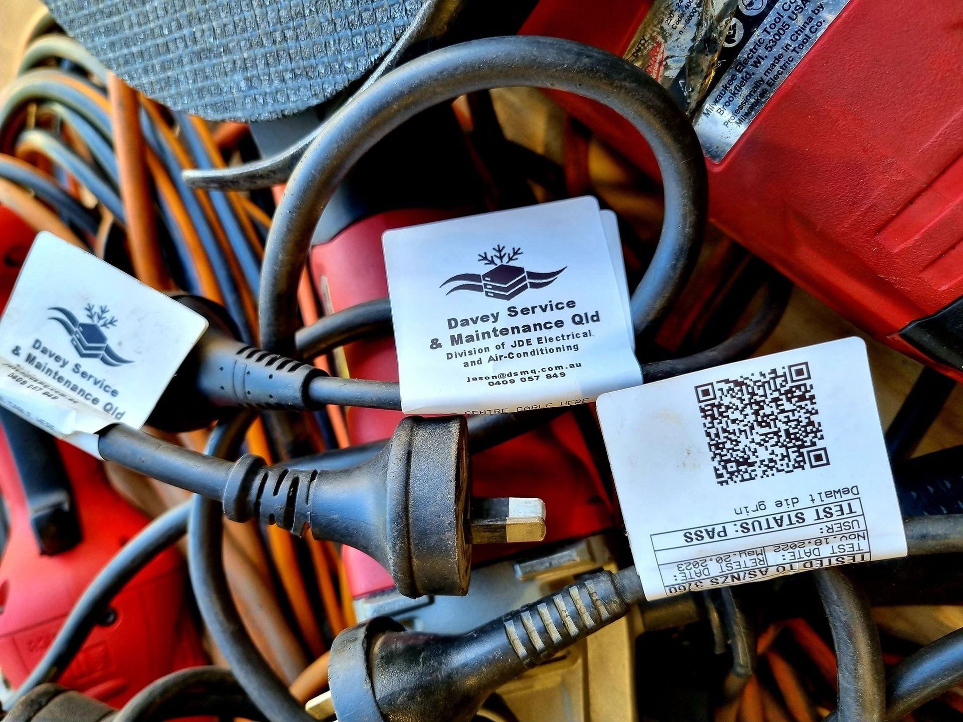 Electrical Cords Tagged Davey Service Maintenance Qld