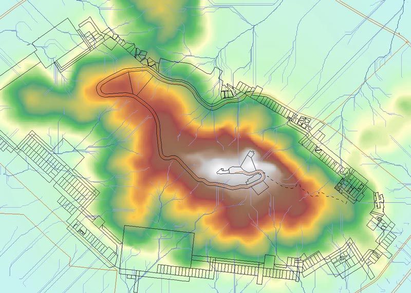 land survey map