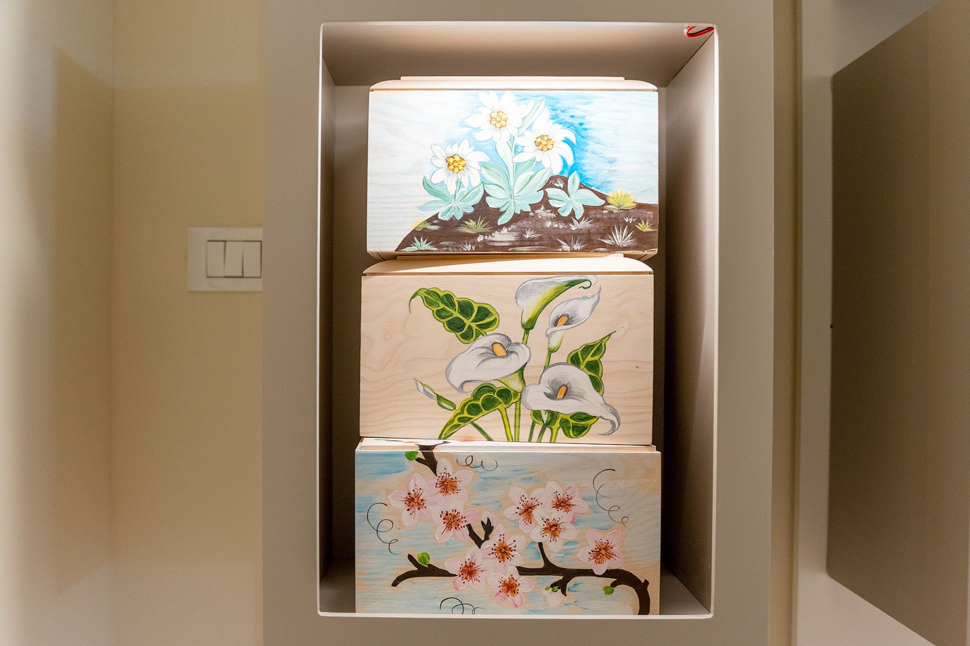 urne cinerarie delle onoranze funebri a Venezia