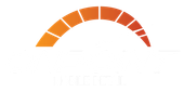 A loading bar with a rainbow of colors on a white background.