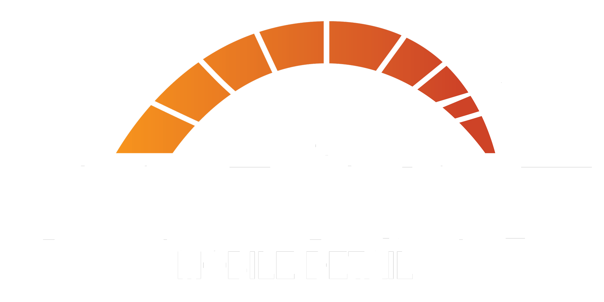 A loading bar with a rainbow of colors on a white background.
