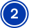 Blue circle with a white number 2 inside.