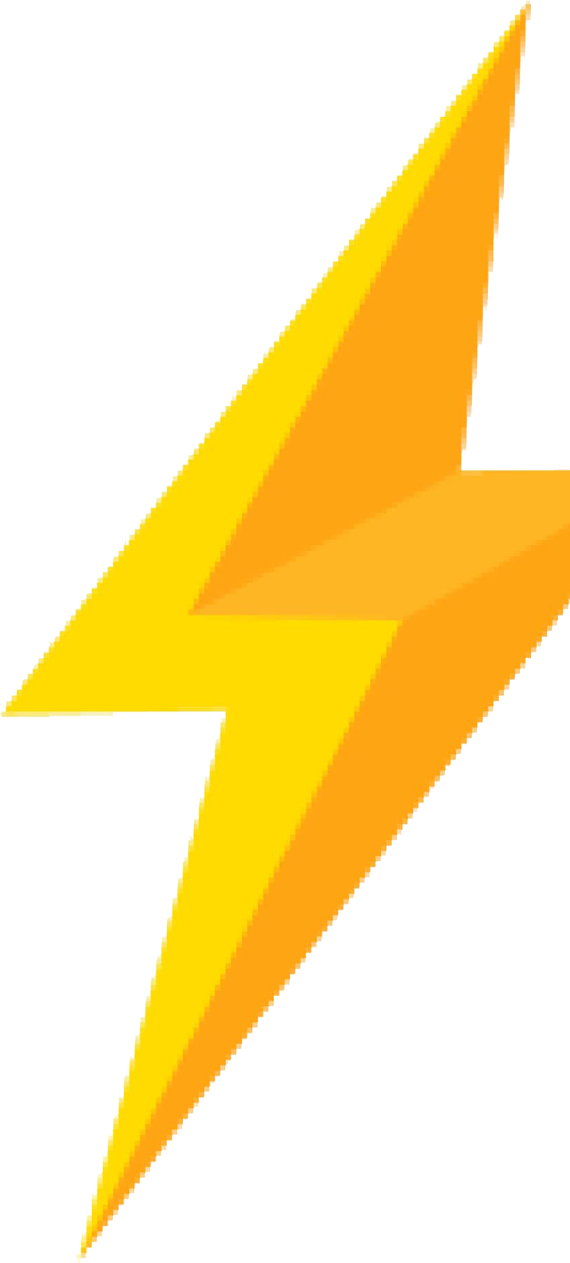 Yellow lightning bolt.