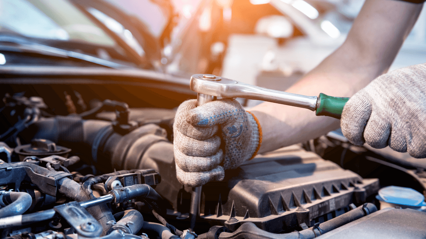 Mobile Mechanic doing a repair