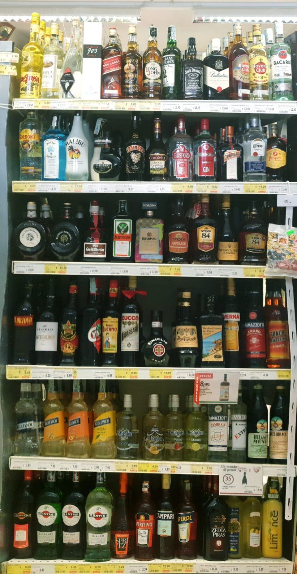 esposizione alcolici