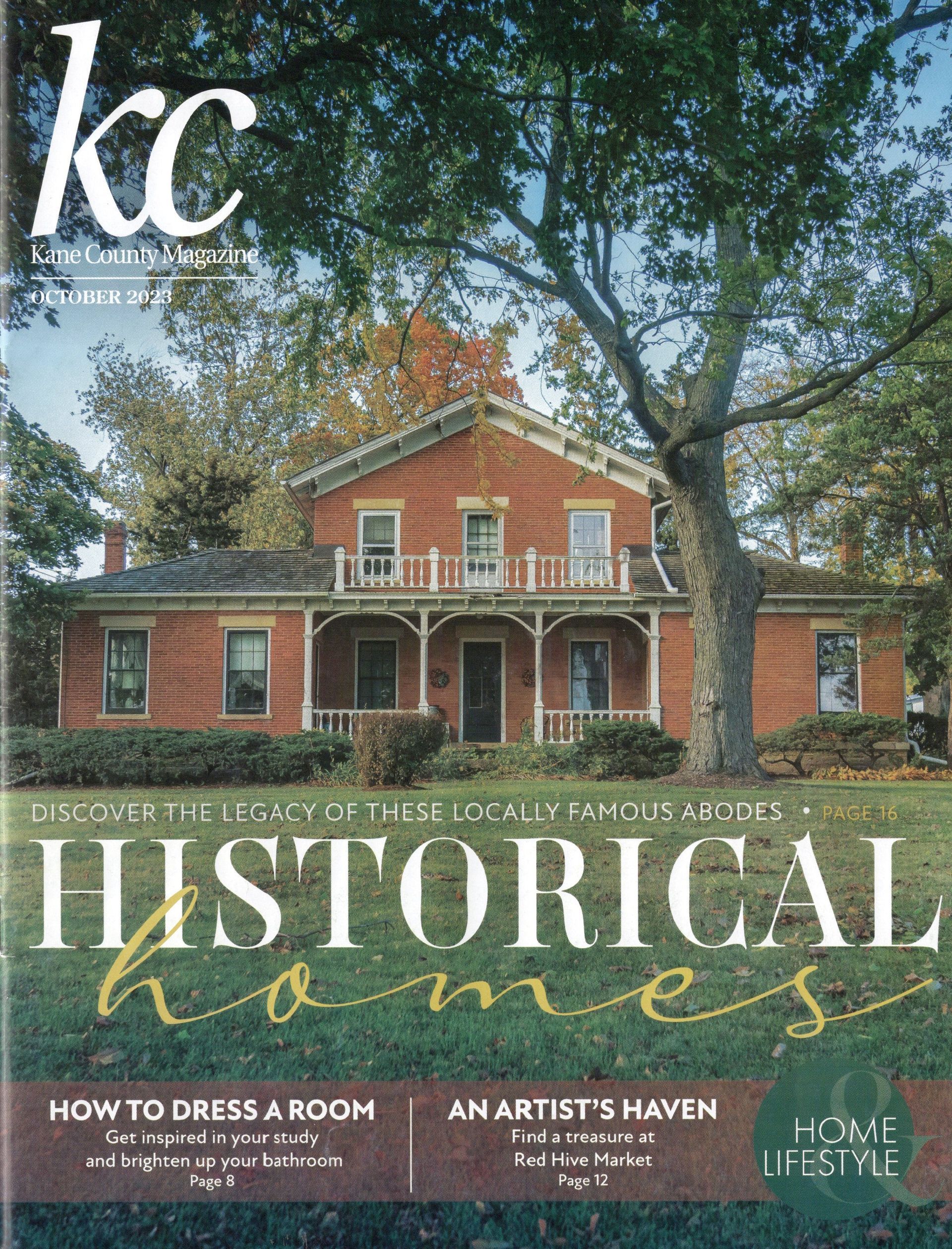 A kitchen with wooden cabinets and a blue island.