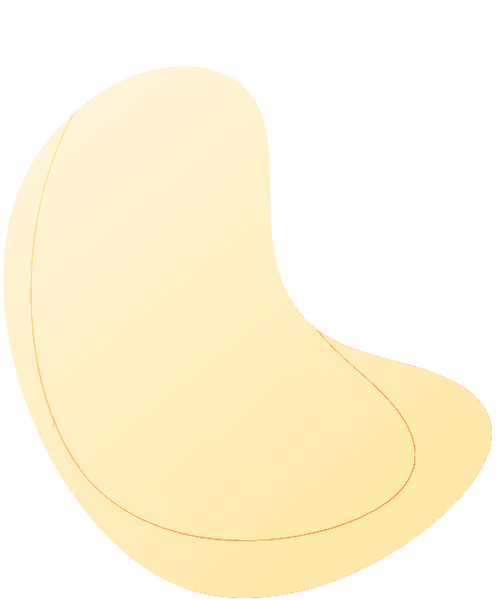 Un gros plan d’un cercle jaune sur fond blanc.