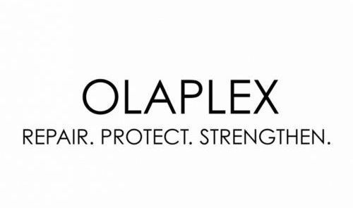 Il logo per olaplex ripara, protegge, rafforza.