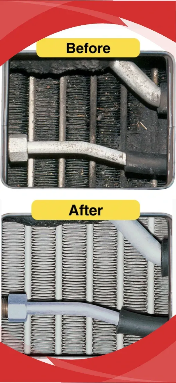 Comparison of neglected vs. well-maintained air conditioning systems