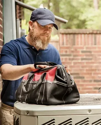 Premier HVAC Provo technician at Utah County home