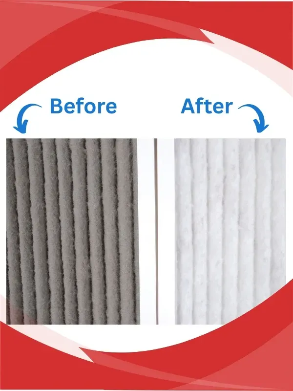 Furnace air filter replaced during Provo maintenance service