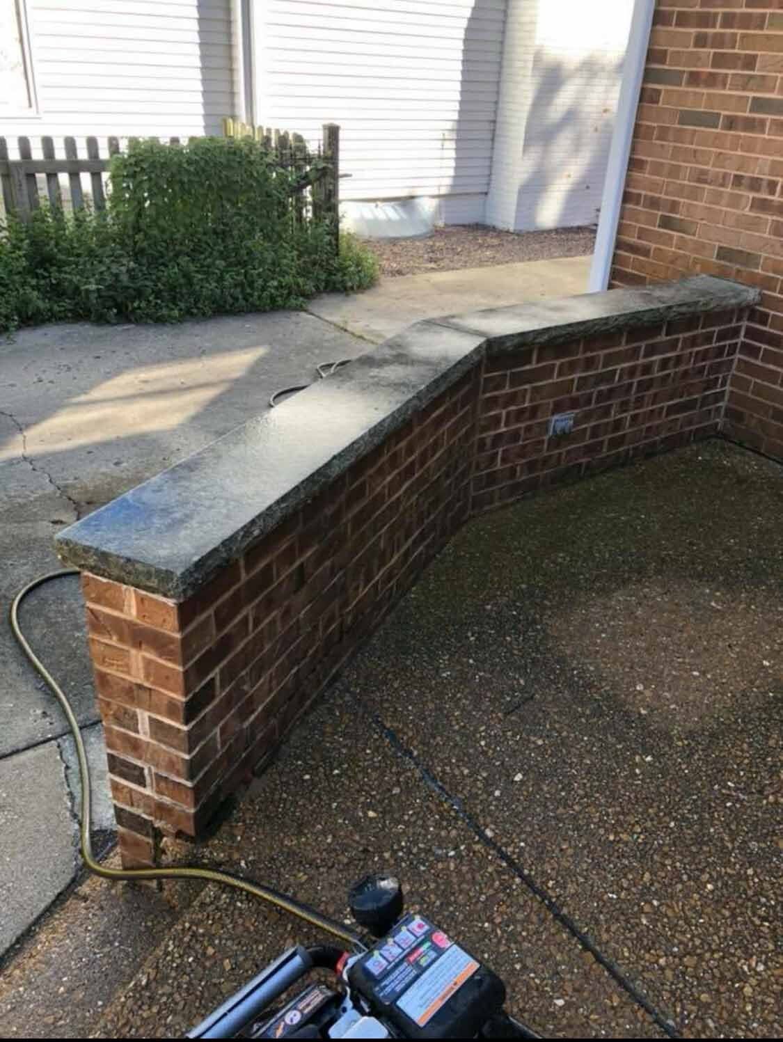 Before Cleaning The Patio — Springfield, IL — Midwest Power/Soft Washing