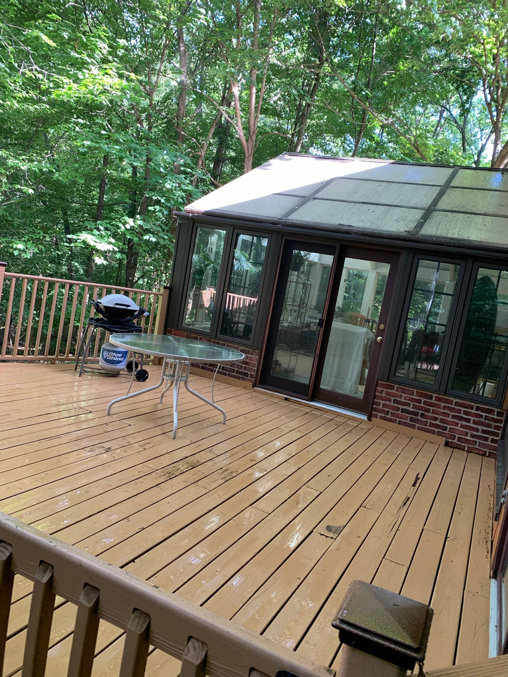 After Cleaning the Roof Deck — Springfield, IL — Midwest Power/Soft Washing