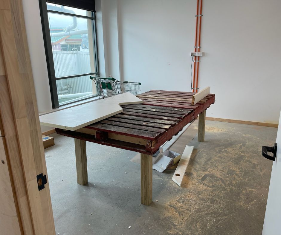 Laity Building creating a custom joinery for an office fitout