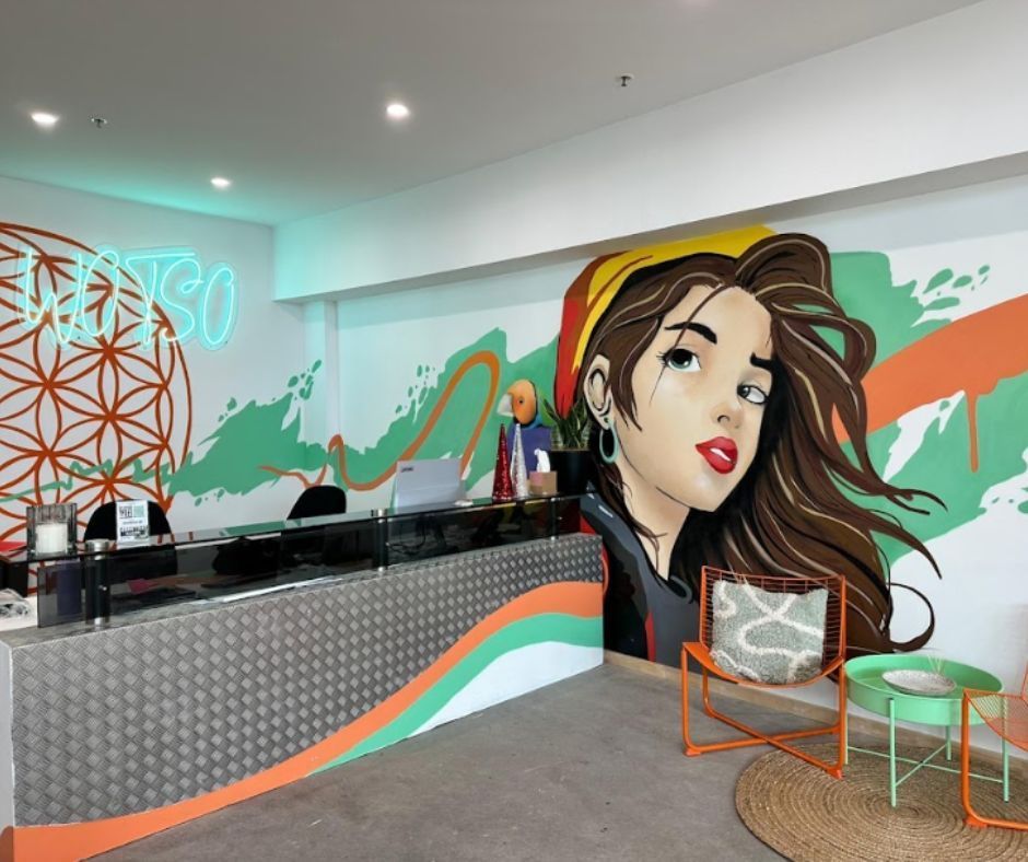 A beautifully crafted office reception by the Laity Building crew