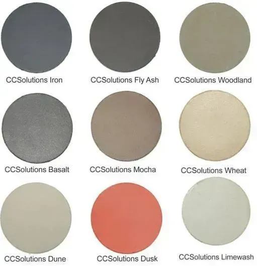 A Variety of Cc Solutions Paint Colours Are Shown — Concrete Colour Solutions in Morisset, NSW