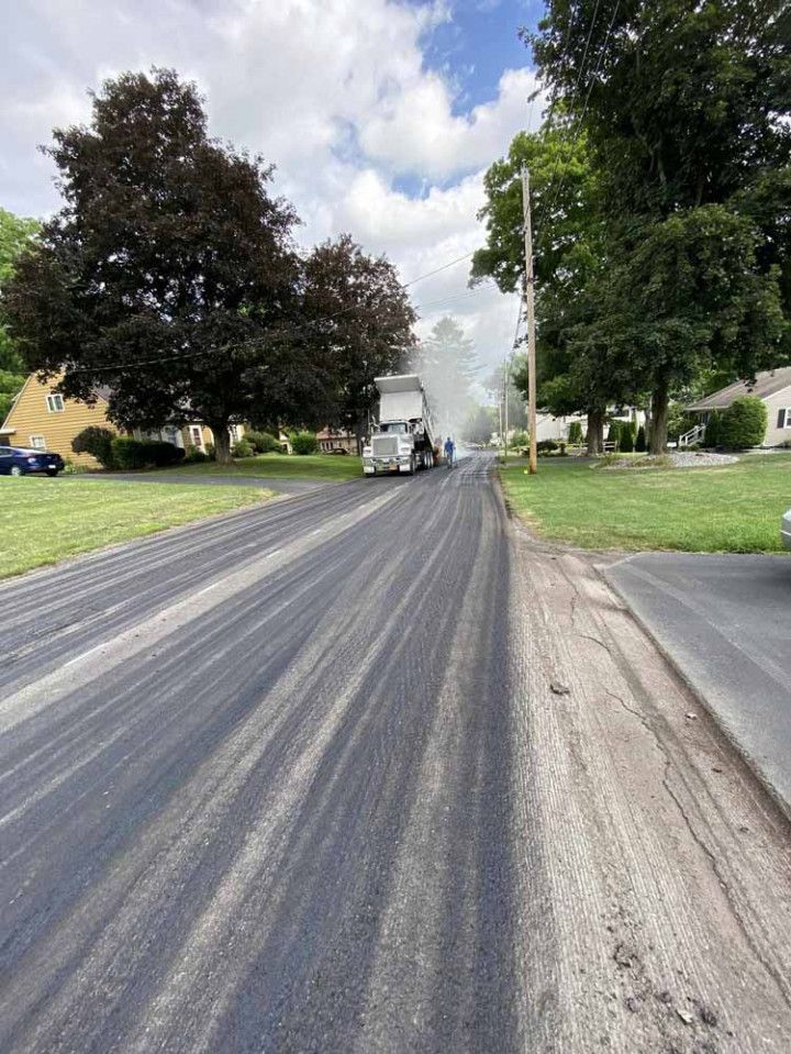 On going residential road repair