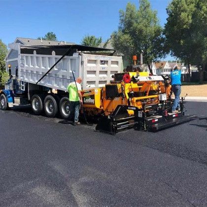 Finalizing the asphalt road