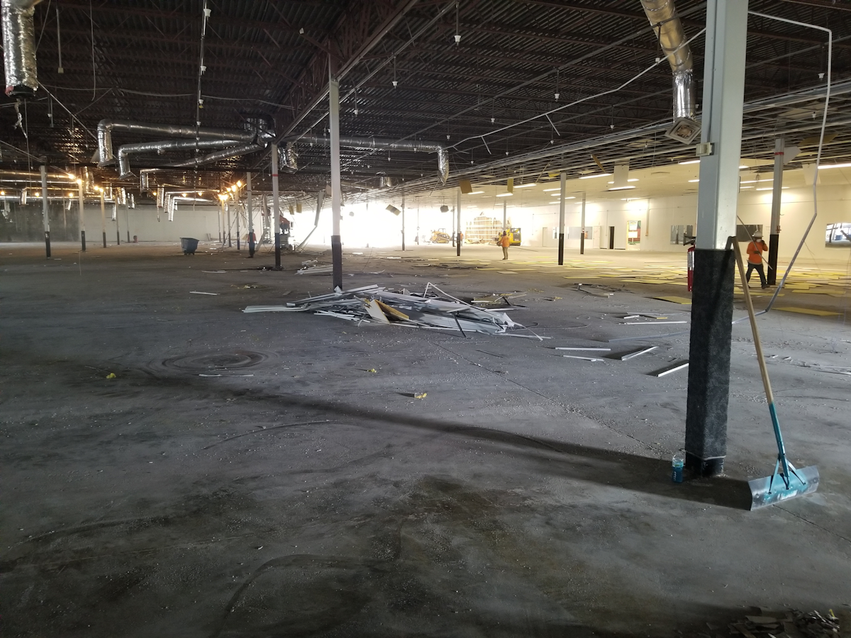 old warehouse no flooring