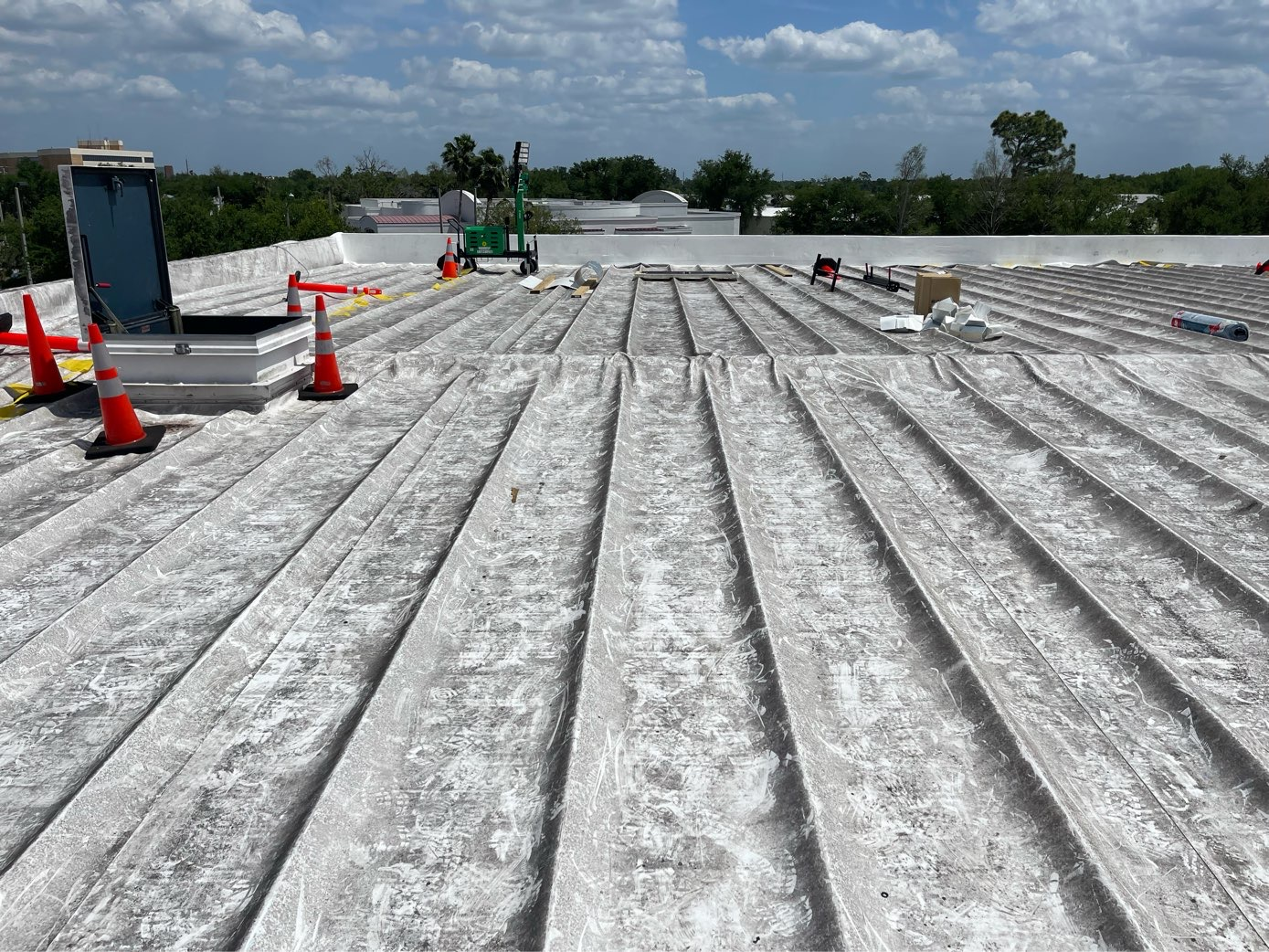 Flat roof inspection