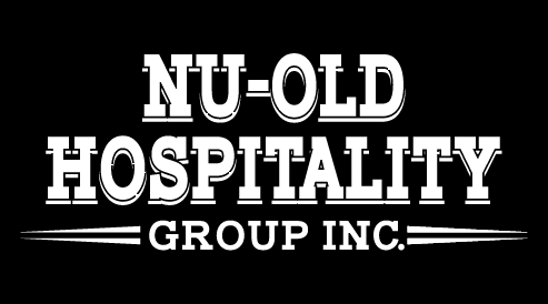 a black and white logo for nu-old hospitality group inc.