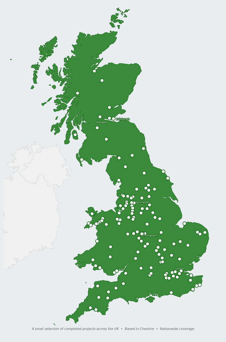 CDTS Project Location across the UK