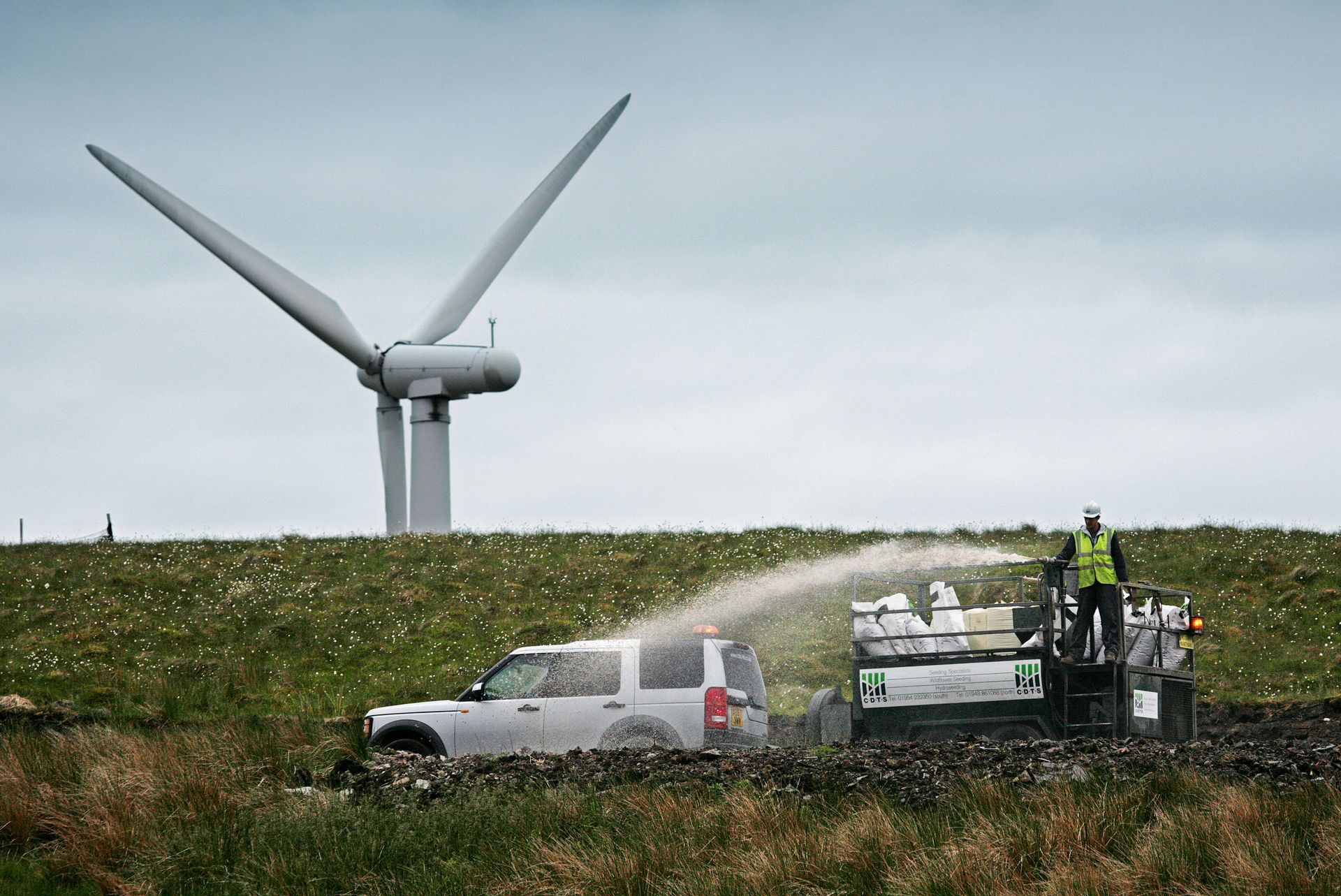 Hydroseeding at Clyde Wind Farm