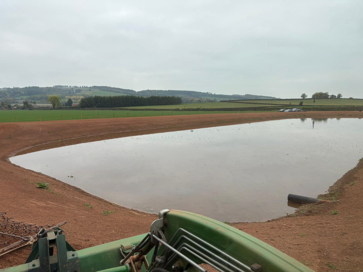 CDTS operative applying hydraulic seeding mulch at Daresbury Housing Development.