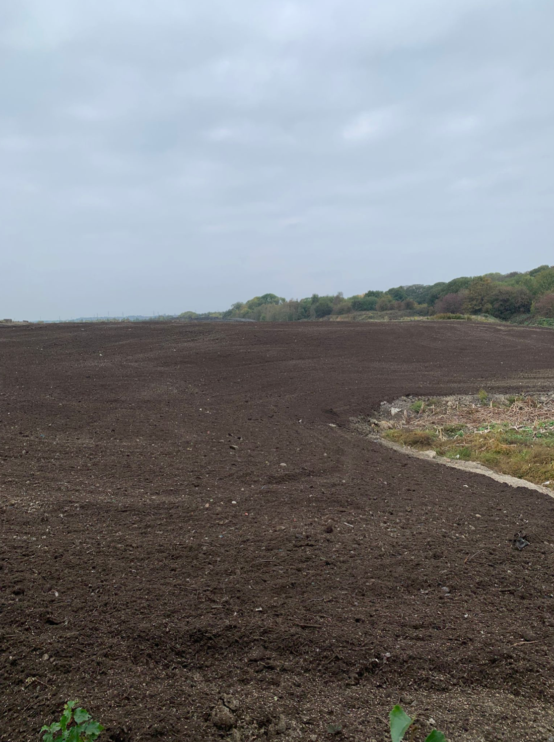 FCC Welbeck Landfill site. Conducted comprehensive land restoration seeding.