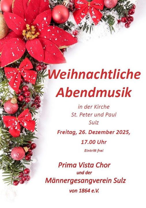 Einladung Weihnachtskonzert 