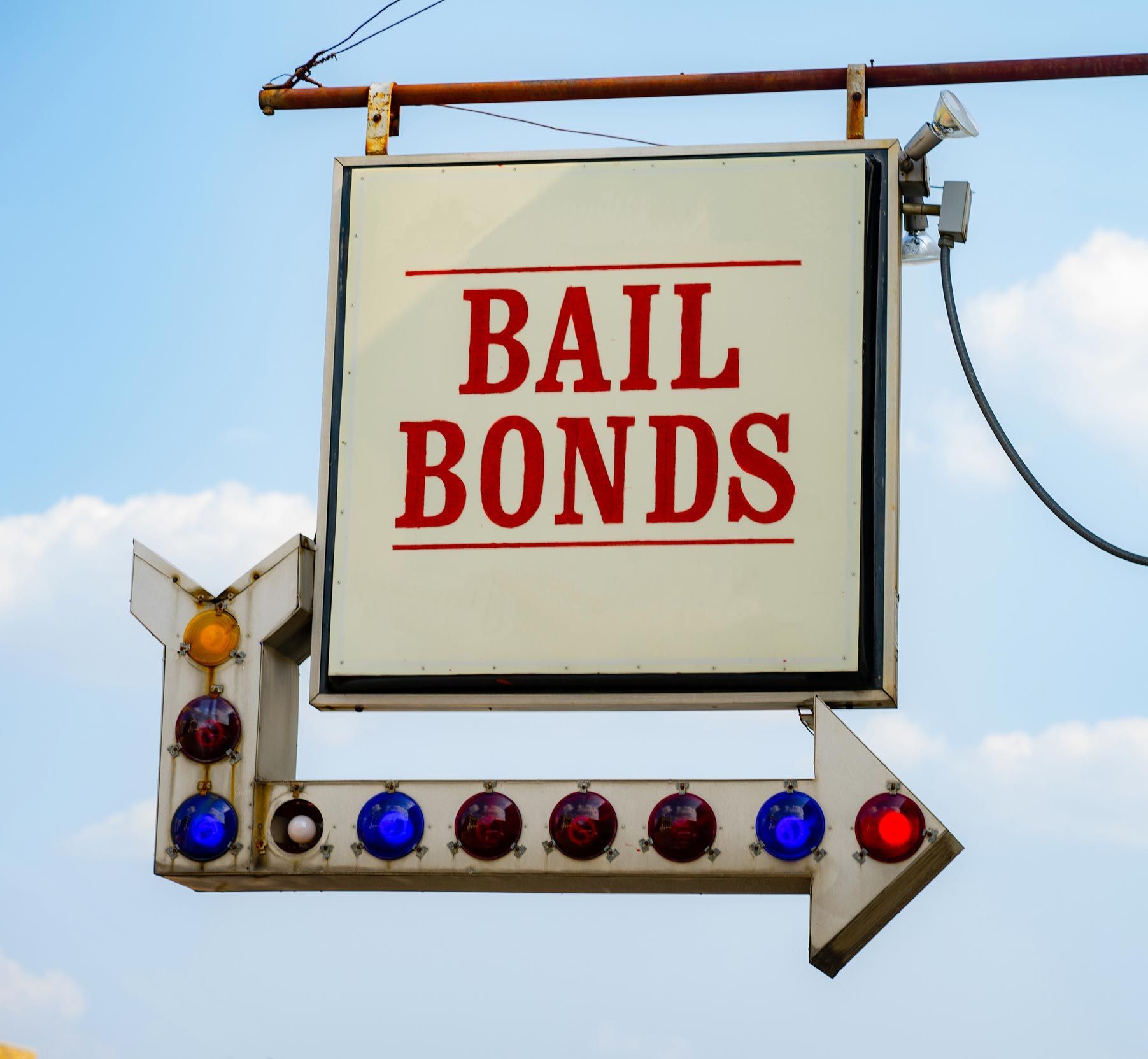 Sign In Front Of Small Town Bail Bonds Office — Vero Beach, FL — Barnett Bail Bonds