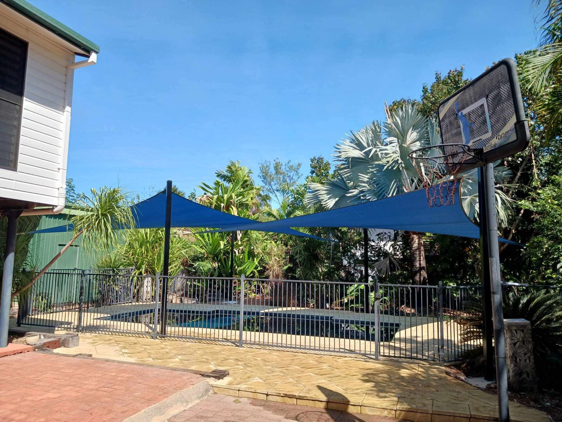 Blue Umbrellas— Aerosail Engineered Fabric Structures In Winnellie, NT