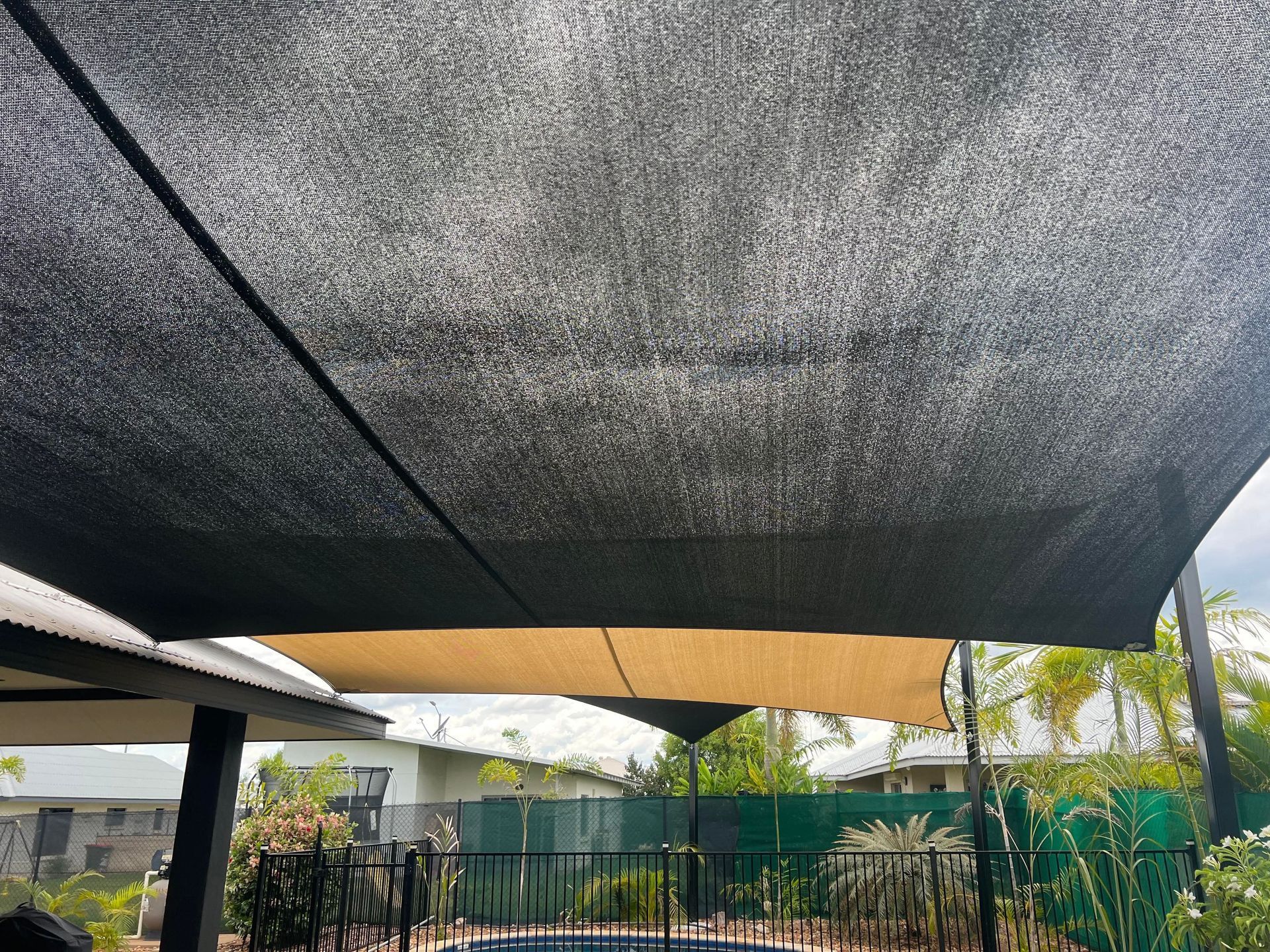 Pool Under An Shade— Aerosail Engineered Fabric Structures In Winnellie, NT