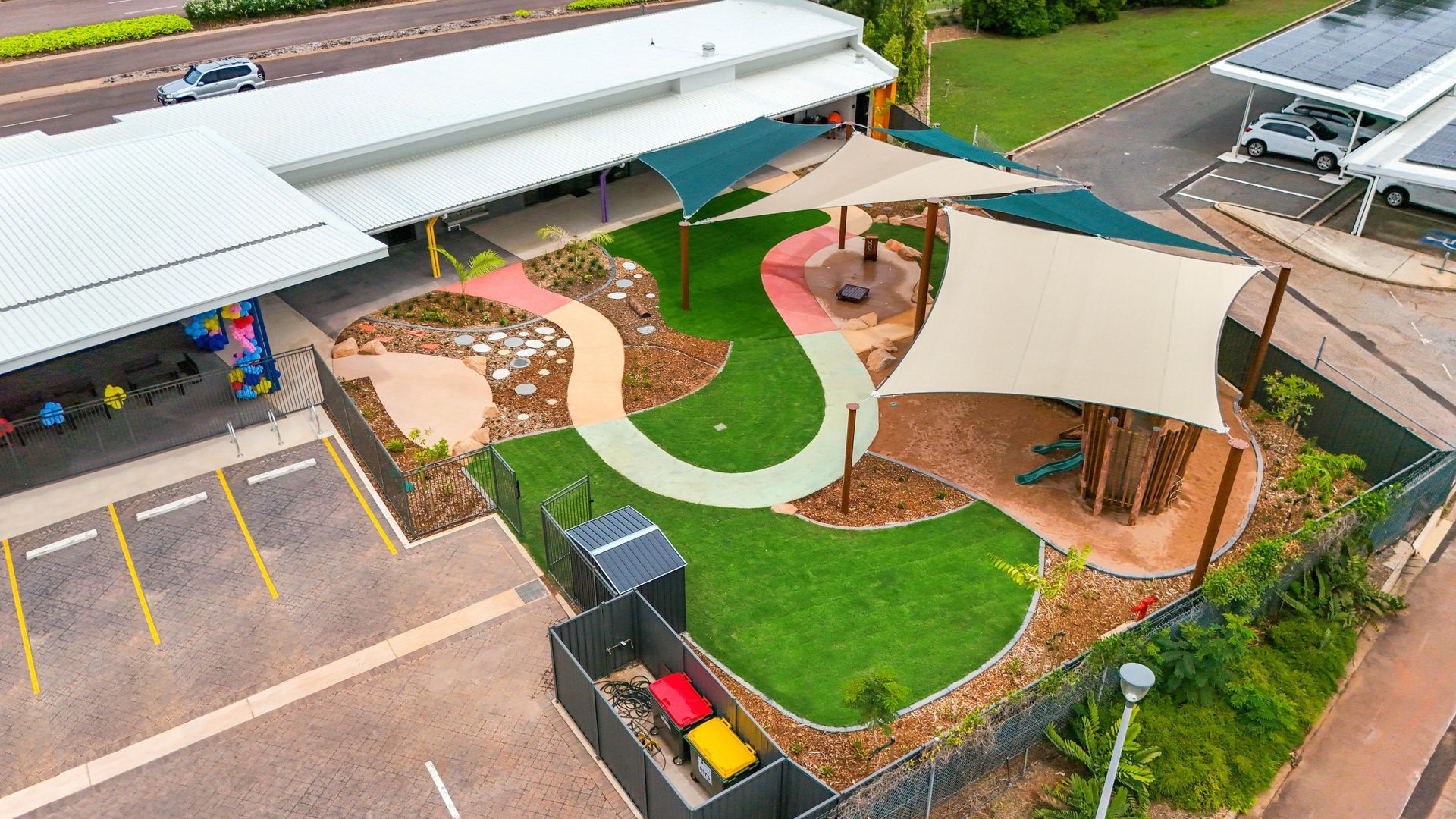 Shade Sails In A Park — Aerosail Engineered Fabric Structures In Winnellie, NT