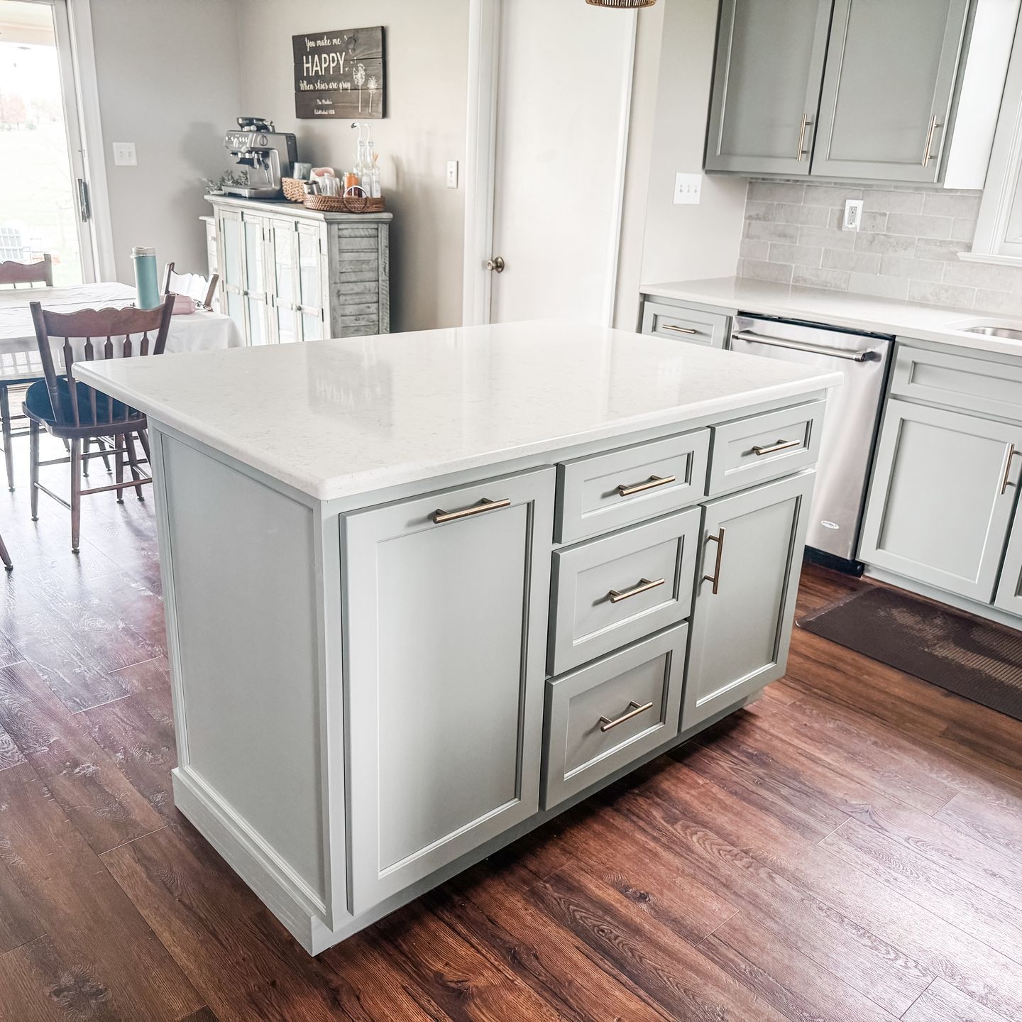 beautiful after kitchen cabinet painting in lancaster, pa