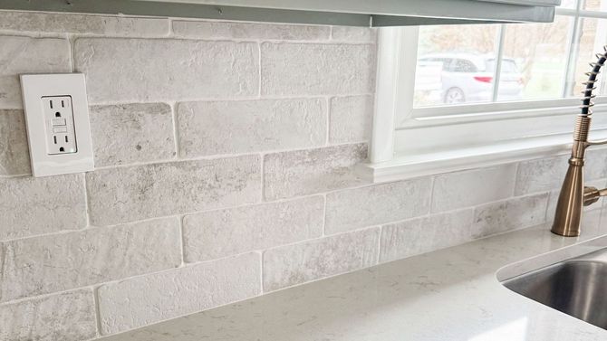 Tile Backsplash installation in East Earl, PA