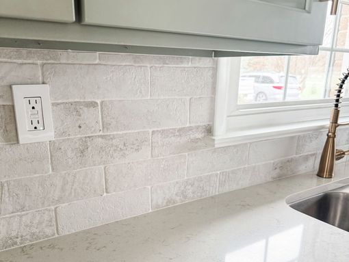 Lapp cabinet painting in Central PA | New Countertop and Backsplash