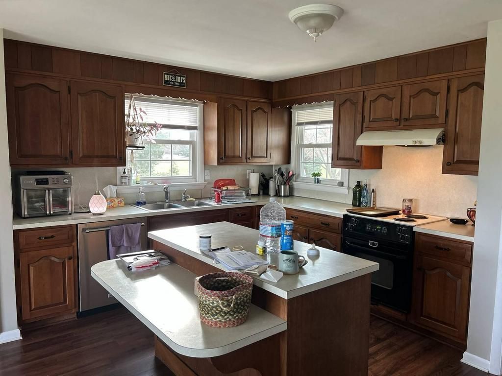 before kitchen cabinet painting process in lancaster pa home