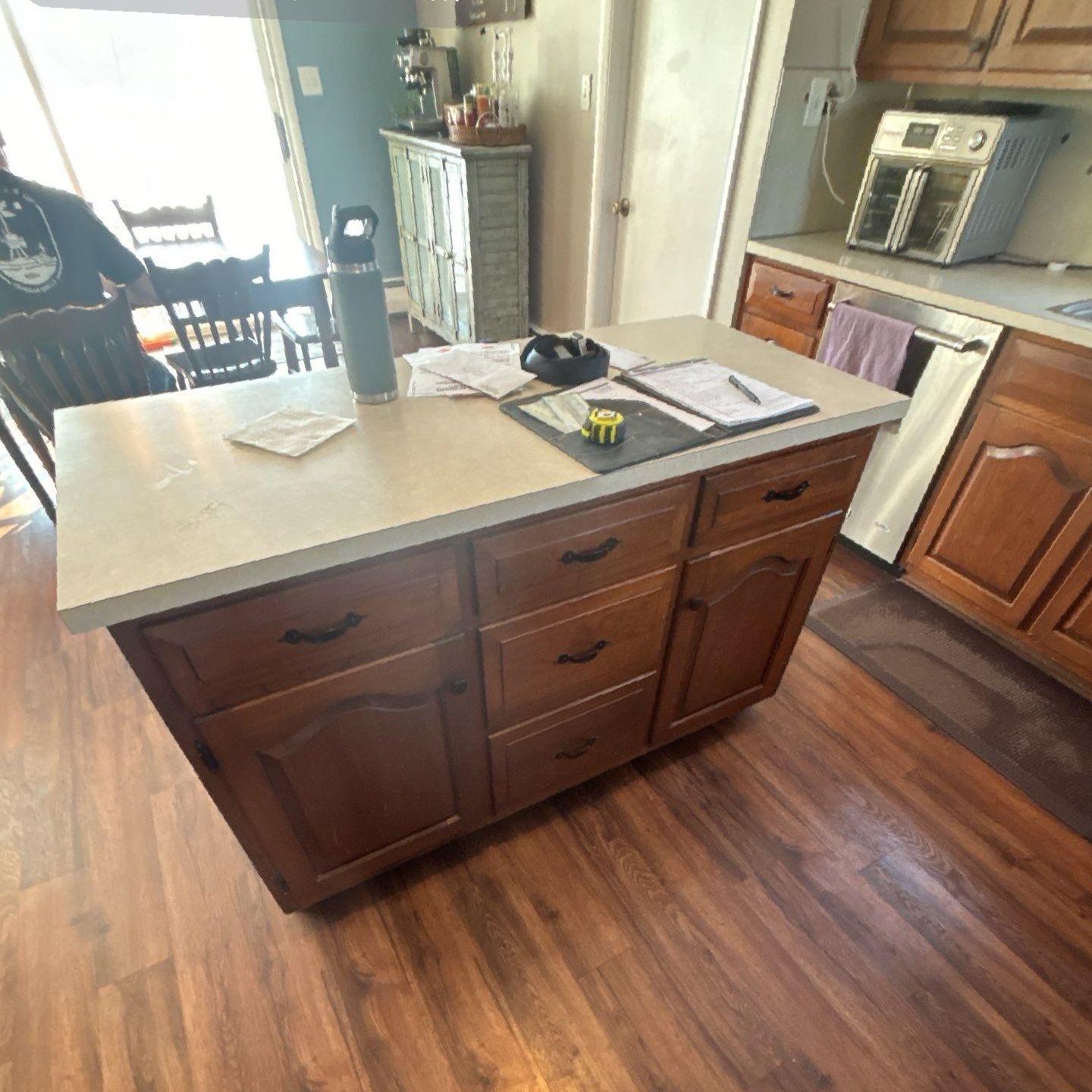 kitchen cabinet painting process before photo in lancaster pa home