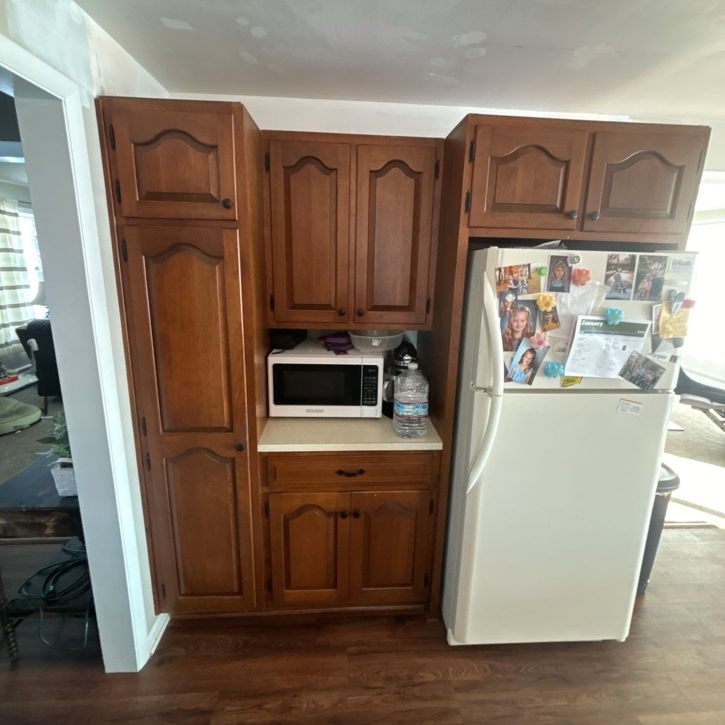 before kitchen cabinet painting process in lancaster pa home