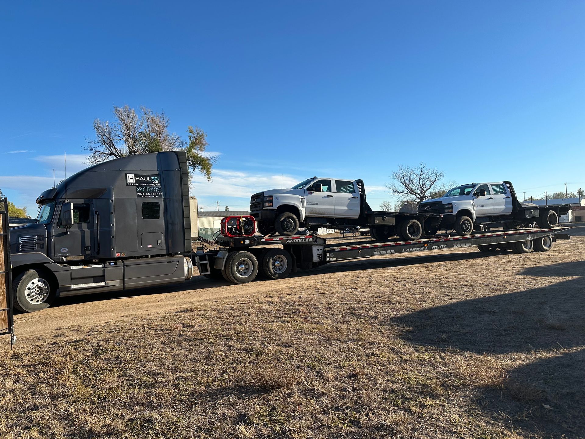 golf cart being hauled across colorado by haul3d 
