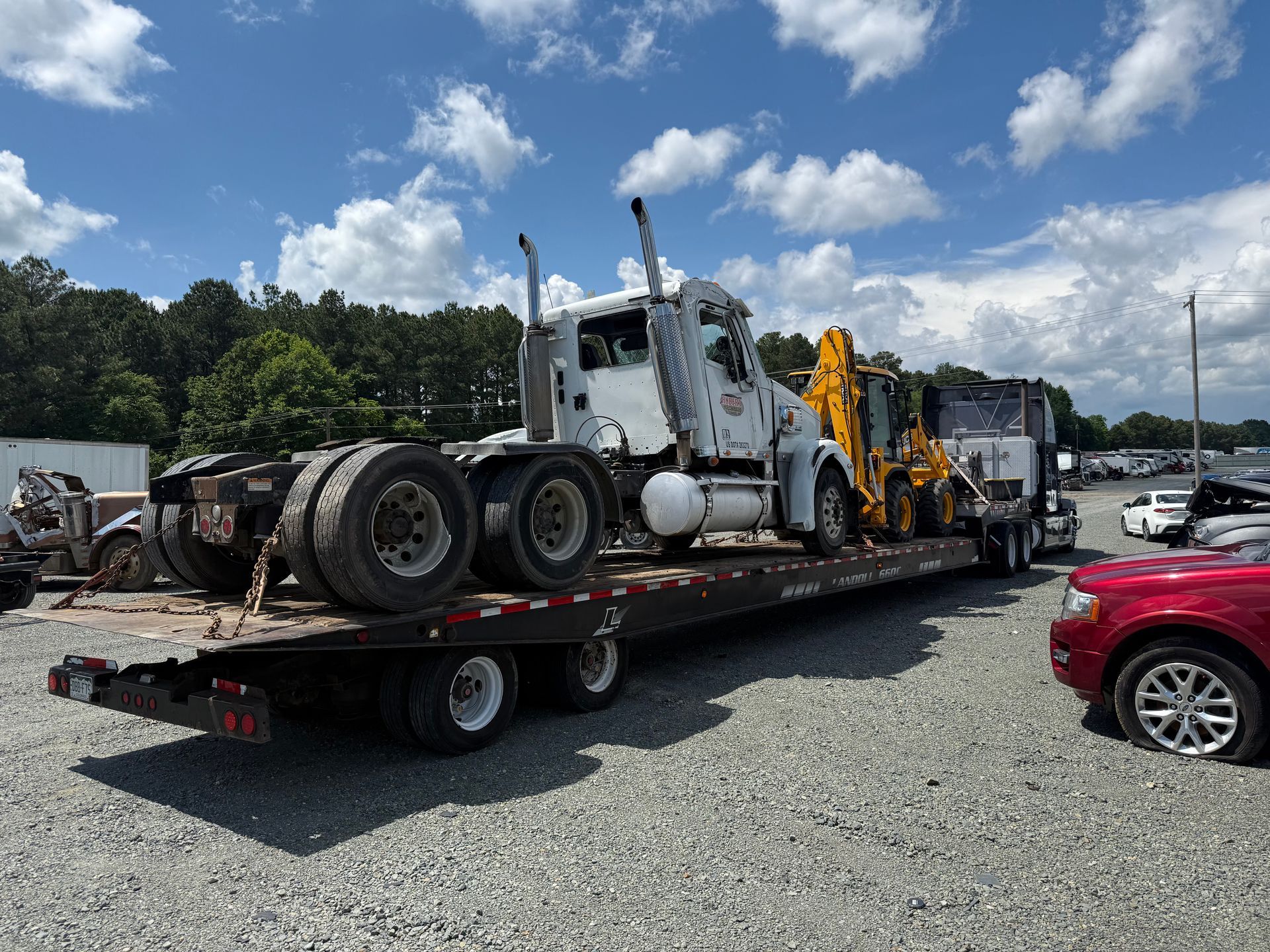 army vehicle transported by haul3d hotshot trucking