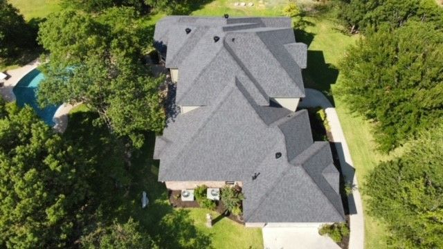 new residential roof after completion benbrook tx