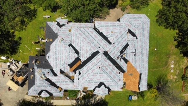 before picture of a new residential roof job in benbrook tx